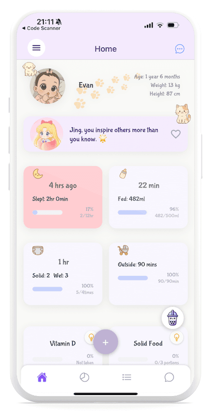 DearBaby App Dashboard
